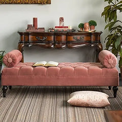 Bench Jade - Wooden Bolstered Lounge Entryway Bench Three Seater Sofa diwan Couch Lounger Lounge diwan Settee for Living Room Sofa Set Furneez