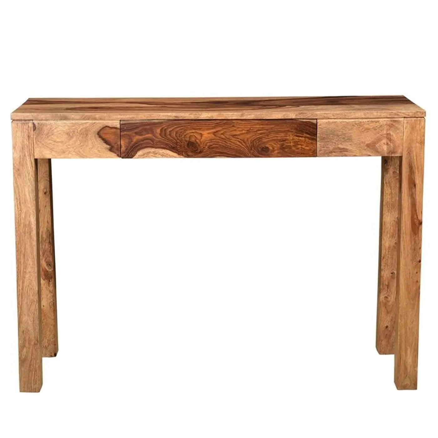 Console Table Hash- Wood Solid Wood Console Table for Living Room | Console Table with One Drawer | Study Table | Writing Table | Computer Table Furneez