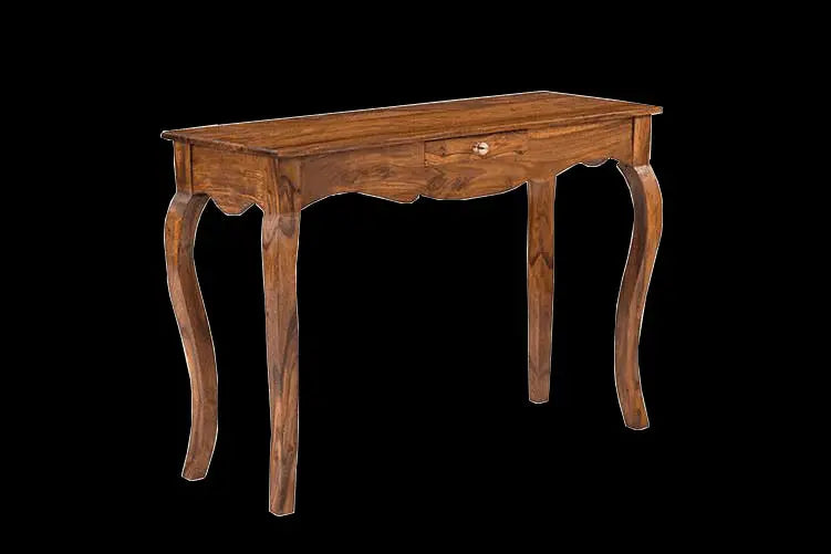 Console Table Jens- Wooden Art  Sheesham Furniture Console Table with 1 Drawer for Living Room Decoration Furneez