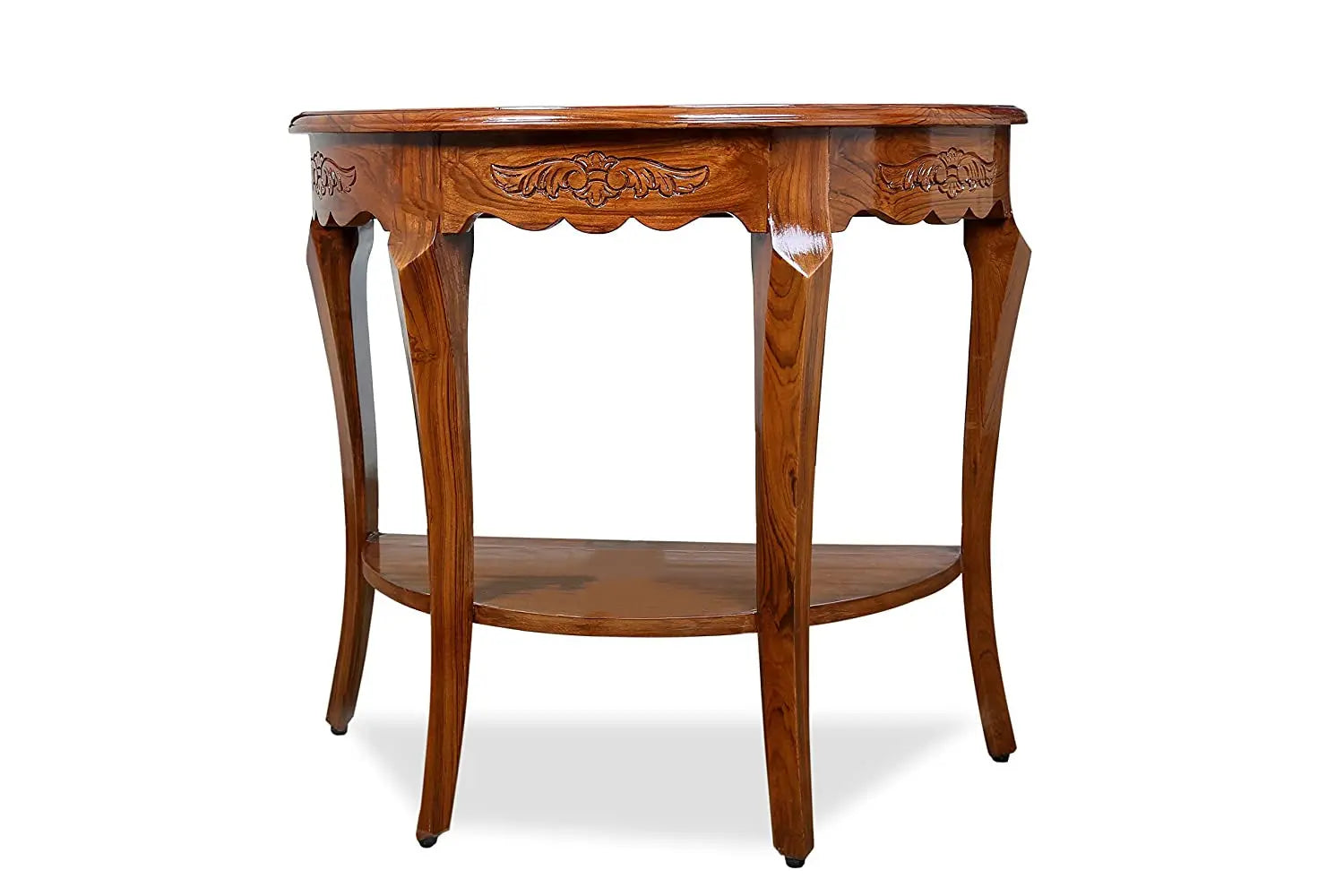 Console table Keat- Wooden Solid Hand-Craft Round Carving Classic Table for Office | Home Furniture | Outdoor | Living Room Furneez