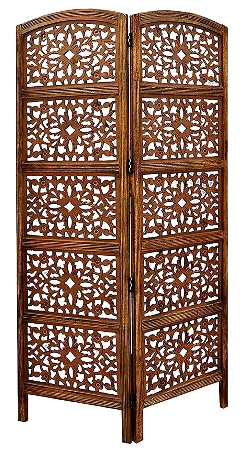 Partition Lump- Wooden Room Partition for Living Room Room Divider, Partition for Pooja Room, Screen Separator, Wall Divider for Hall, Bedroom, Office, Pooja Room Furneez