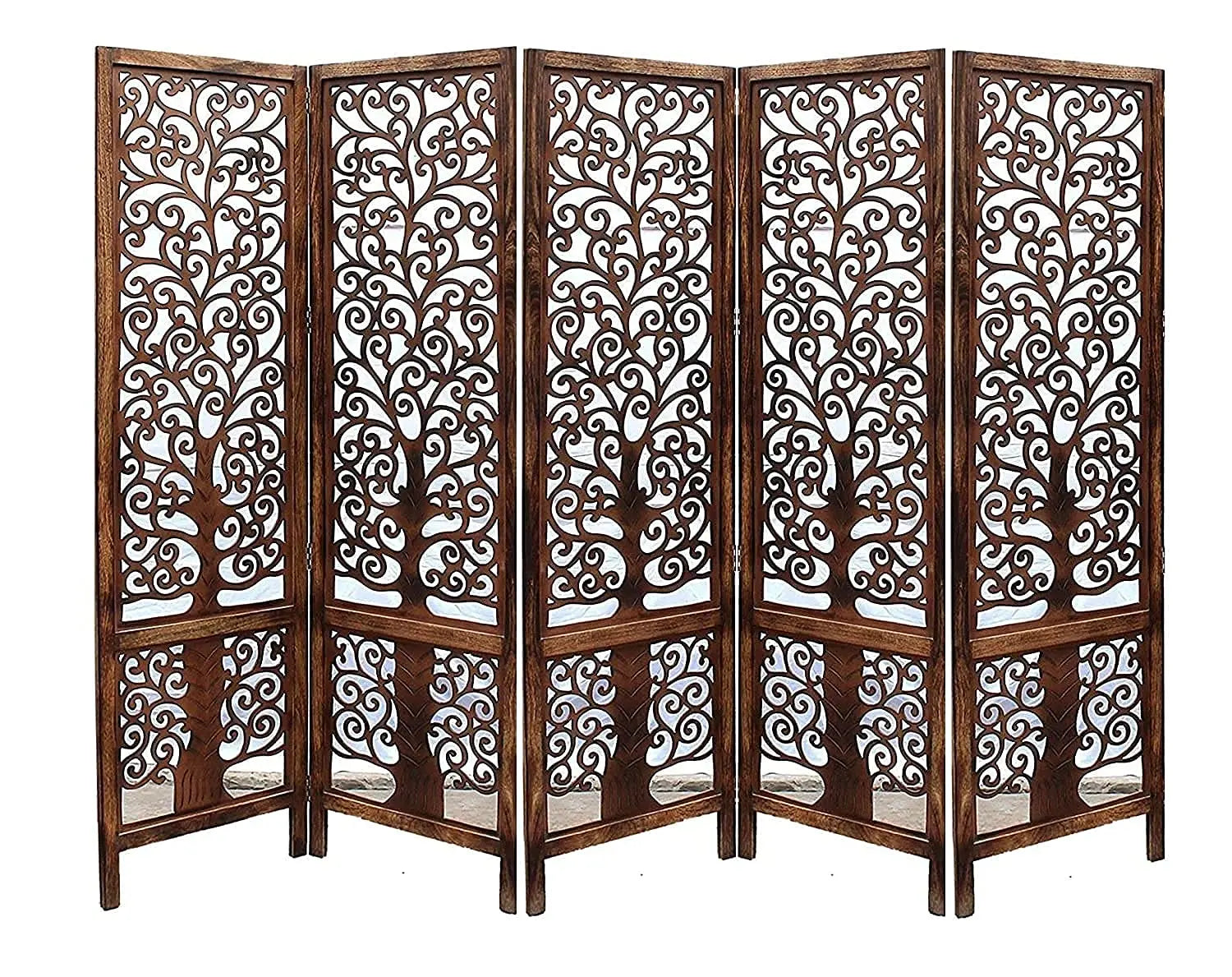 Partition Oxen- Wooden Partition || Room Divider || Partition for Living Room | Partition Curtains for Hall || Room Separator for Pooja Ghar Furneez