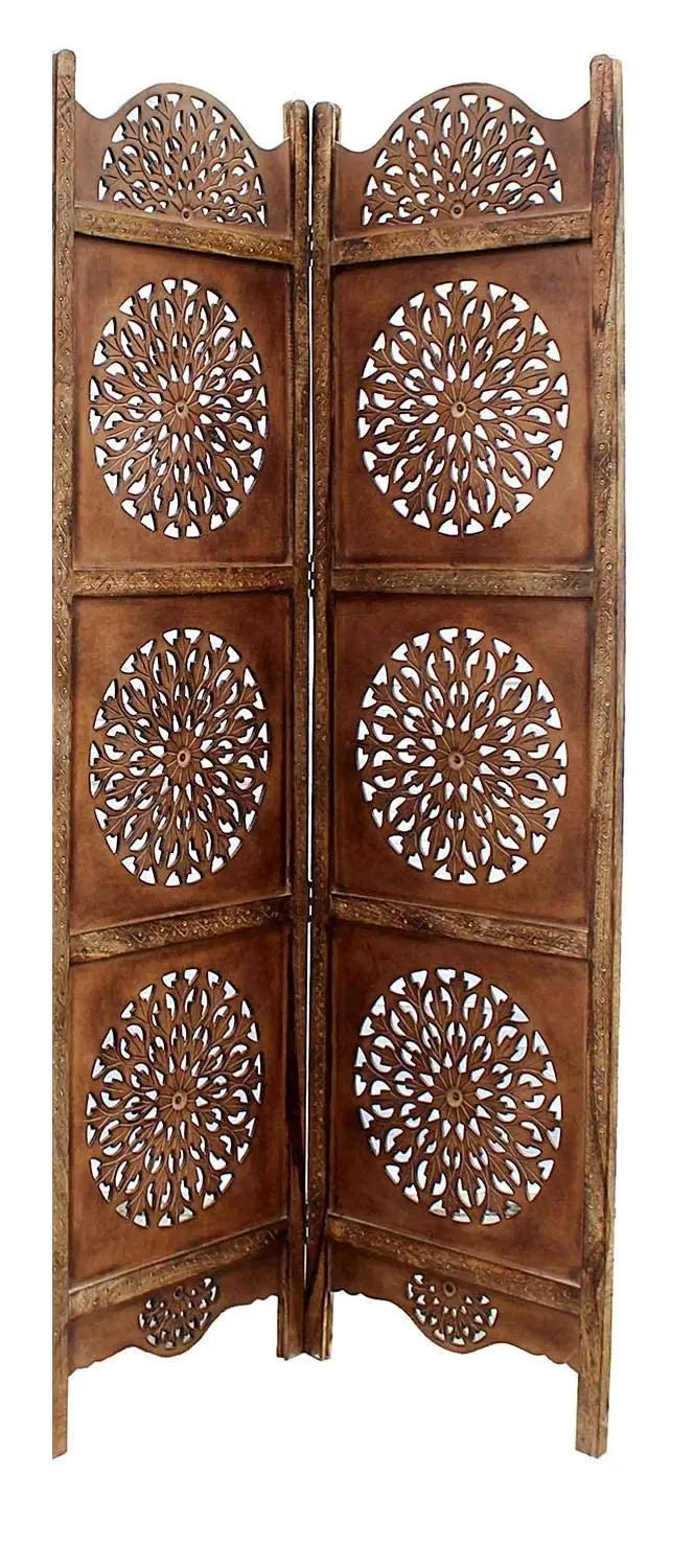 Partition Scup- Wooden Partition for Living Room, Room Divider ,Partition Wall Divider, Wooden Screen Separator, Wall Panel Divider for Hall | Bedroom |Office | Puja Room | Restaurant Furneez