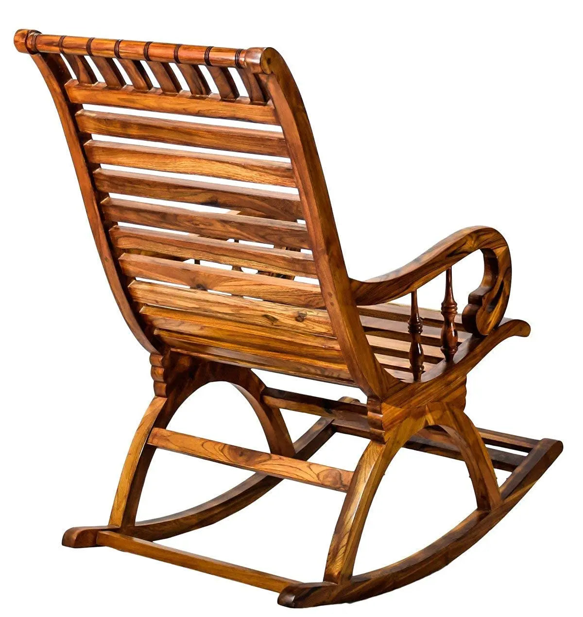Rocking chair Hawk- Handmade Wooden Rocking Chair, Relax Chair with Back Support for Adults | Mid-Century Rocking Chair Comfortable and Simple Designed Rocking Chair Furneez