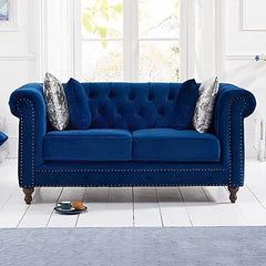 Sofa Alto - Modern & Luxury Single Seater Sectional Sofa, Rolled Arm in Velvet Classic Chesterfield Sofa Set | for Home & Living Room & Office Furneez