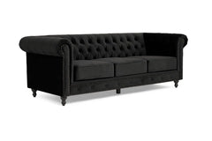 Sofa Alto - Modern & Luxury Single Seater Sectional Sofa, Rolled Arm in Velvet Classic Chesterfield Sofa Set | for Home & Living Room & Office Furneez