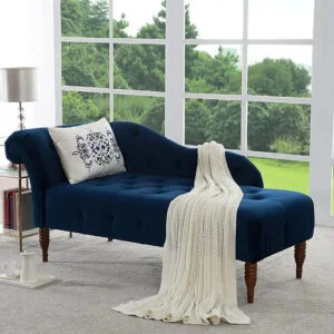 Couch FNZ18- Wooden Lazy Sofa Couch Traditional Hand Tufted Right Arm Facing Chaise Lounge Diwan Chaise Couch Sofa for Living Room